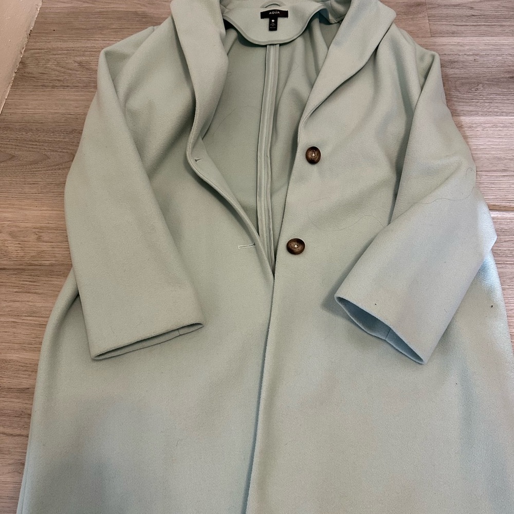 AQUA Mint Green Cape/Coat